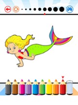 Mermaid Beach Coloring Book - Activties For Kid Image
