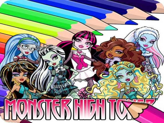 Coloring Book for Monster High Game Cover