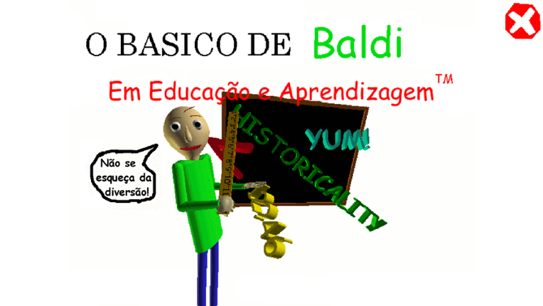Baldi's Basics em Português! + Game Cover