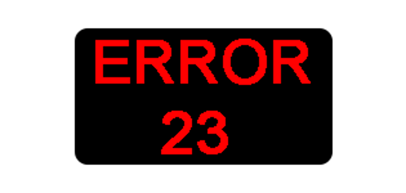 ERROR 23 Game Cover