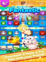 Lovely Pets Garden Mania:Match 3 Free Game Image