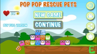 Pop Pop Rescue Pets Free - The cute puzzle games Image