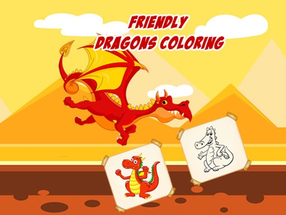 Friendly Dragons Coloring Game Cover