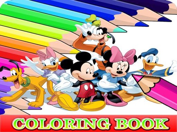 Coloring Book for Mickey Mouse Game Cover