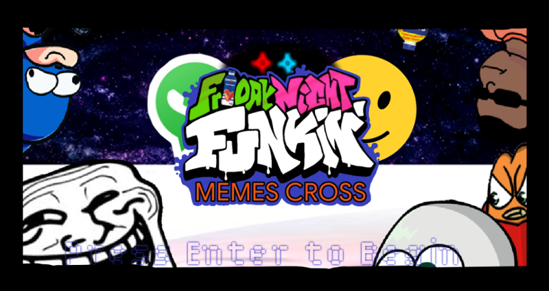 FNF Memes Cross (Friday night funkin: The Shitpost Crossover) Game Cover