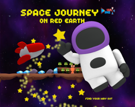 Space Journey on Red Earth Image