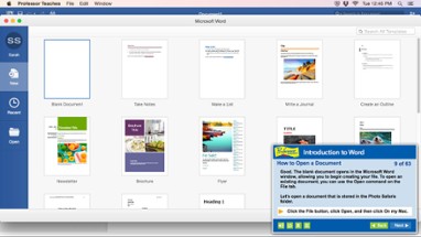 Professor Teaches® Word 2016 – Mac Image