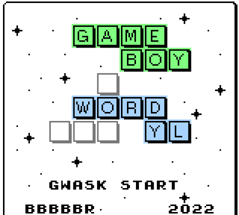 GB-Wordyl - Cornish Language (Game Boy) Game Cover
