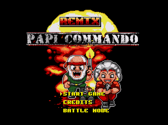 Papi Commando DELUXE *Megadrive* Game Cover