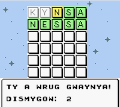GB-Wordyl - Cornish Language (Game Boy) Image