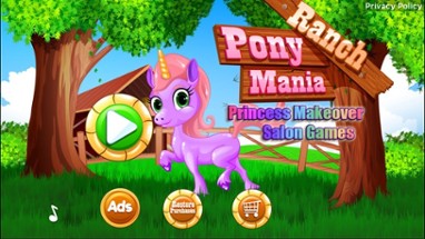 Pony Ranch Mania - Princess Makeover Salon Games Image