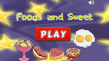 Foods and Sweets Classic Card Matching Game For Kids Image