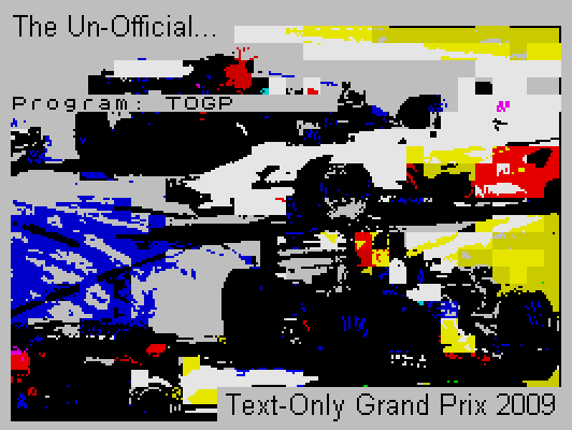 Text-only Grand Prix 2009 Game Cover