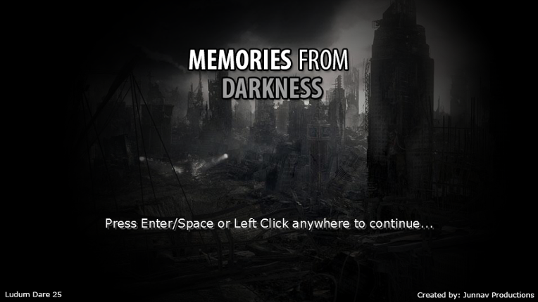 Memories From Darkness Game Cover