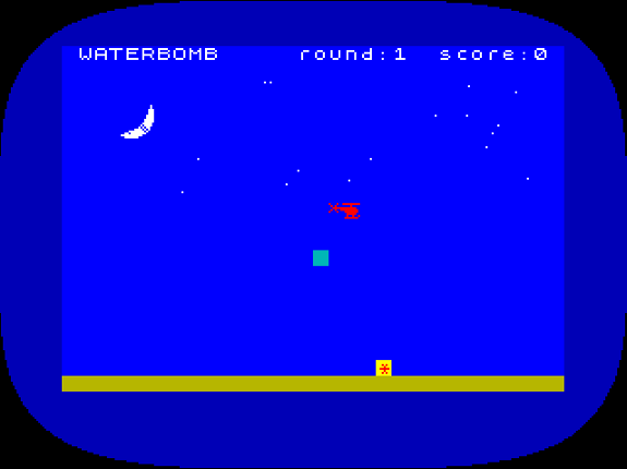 Waterbomb with the red firefighter helicopter (ZX Spectrum) by Alberto Apostolo Game Cover