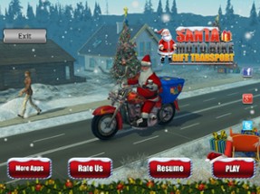 Santa Moto Bike Rider Image