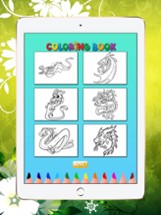 Coloring Book Dragon HD Image