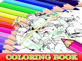 Coloring Book for Ninja Turtle Image