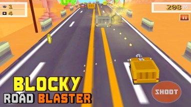 Blocky Road Blaster - 3D ( Fun Race &amp; Shoot Game ) Image