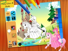 Princess Fairy Tales Coloring Image