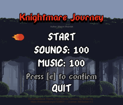 Knightmare journey Game Cover