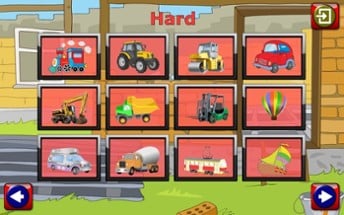 Preschool Car Truck and Engine Jigsaw Puzzle Image