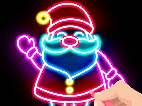 Draw Glow Christmas Game Cover