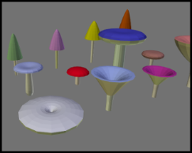 Procedural Mushrooms Image