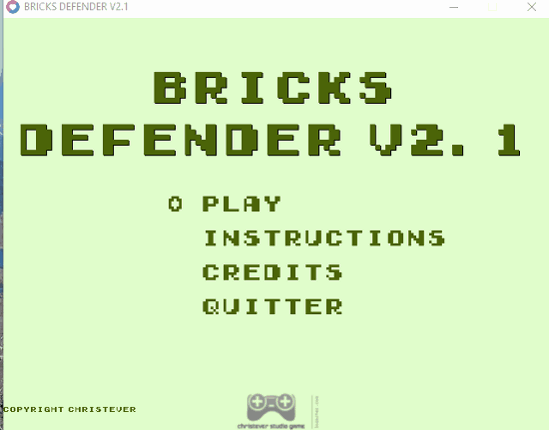 GameJam20 - Brick Defender Game Cover