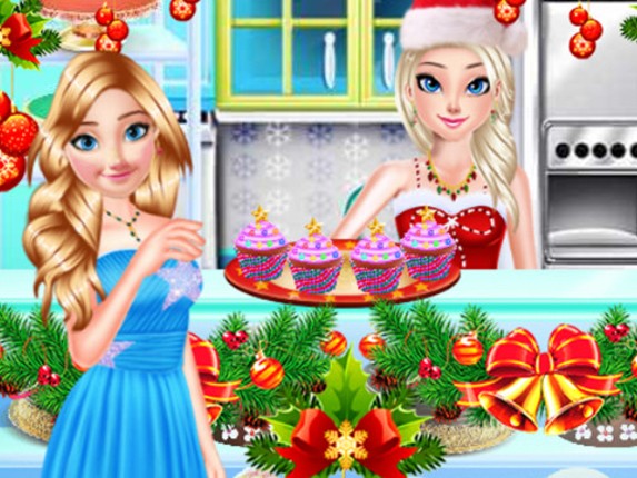 Sister Princess Christmas Cupcake Maker Game Cover