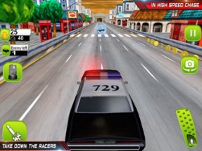 Police Chase Crime: Racing Car Image