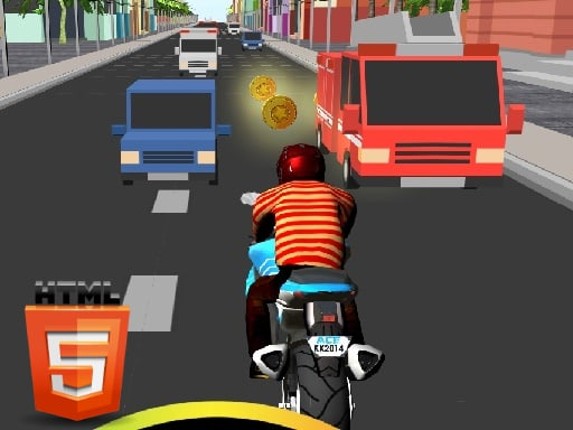 Bike Rider Highway Game Cover