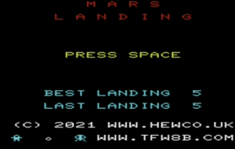 Mars Landing (Vic20) Image
