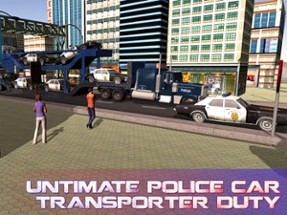 Police Car Transporter Truck – Drive lorry &amp; deliver cop vehicles Image