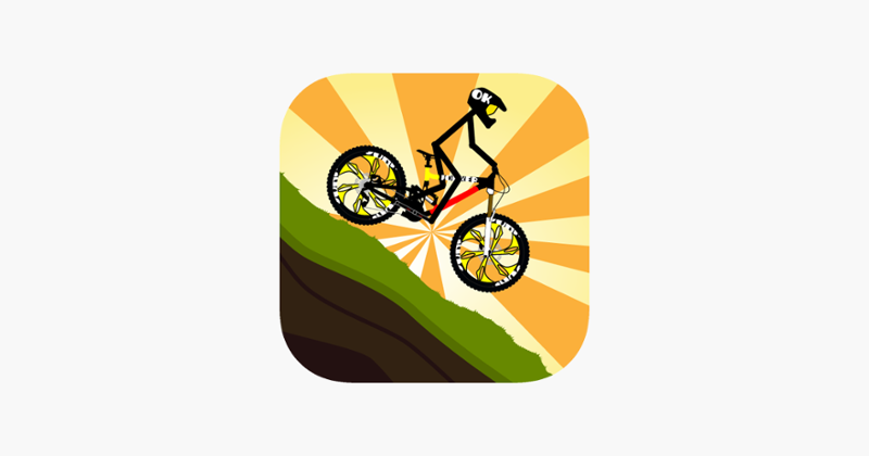 Crazy Stickman Mountain Bike Race Downhill Game Cover