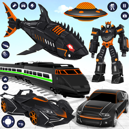 Shark Robot Car Transform Game Game Cover