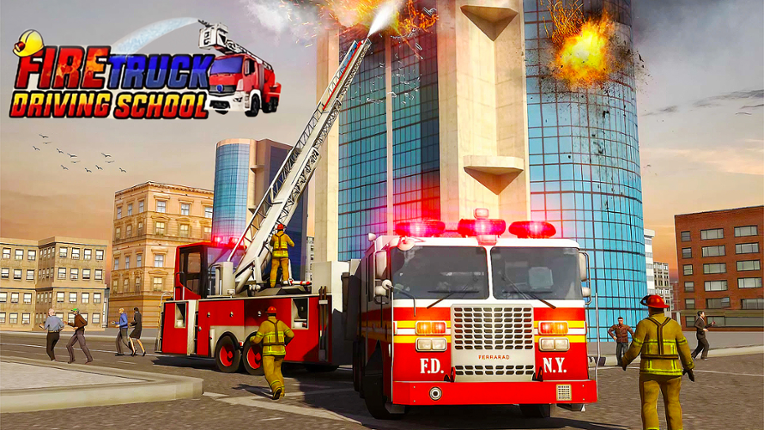 Fire Truck Driving School Game Cover