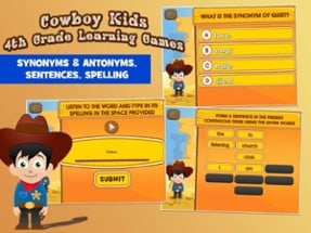 Cowboy Grade 4 Learning Games Image