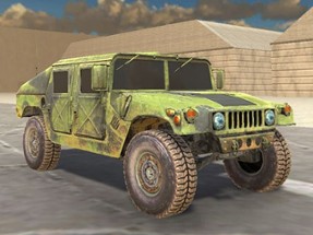 Military Vehicles Driving Image
