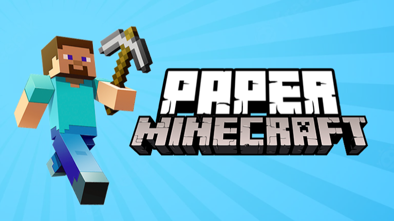 Paper Minecraft Game Cover