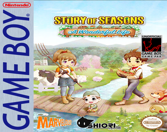 Story of Seasons A Wonderful Life GB Demake Game Cover