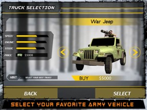 US Army Truck Driver Battle 3D- Driving Car in War Image