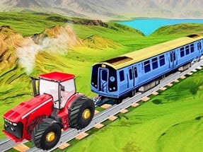 Chain Tractor Train Towing Game 3D Image