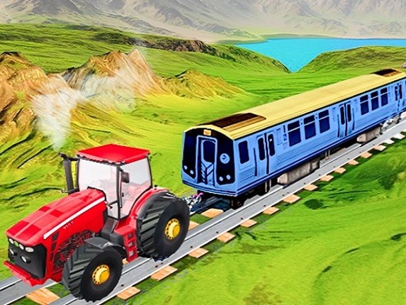 Chain Tractor Train Towing Game 3D Game Cover