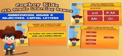 Cowboy Grade 4 Learning Games Image