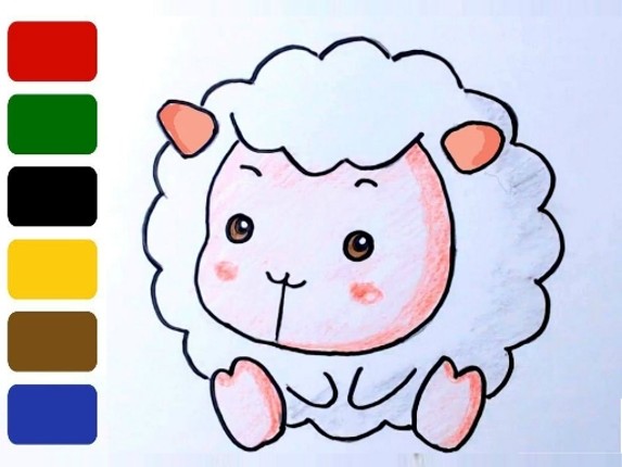 Baby sheep ColoringBook Game Cover