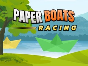 Paper Boats Racing Image